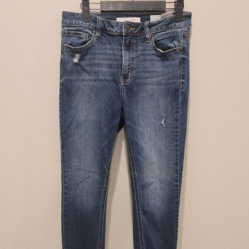eunina Clara High Rise Skinny Crop Jeans Size 9